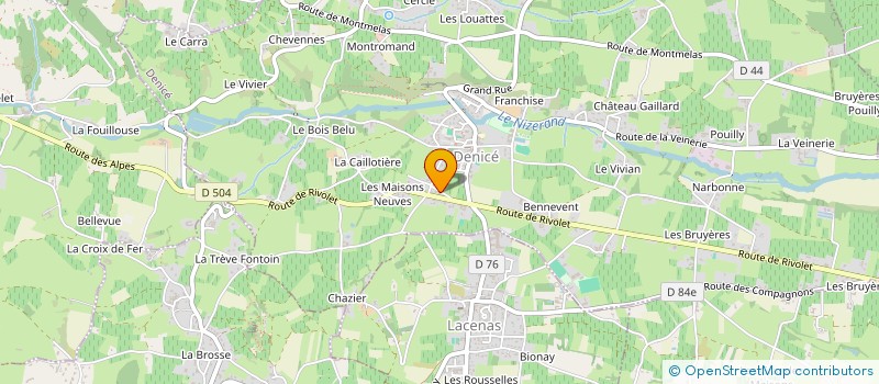 localisation de l'entreprise MADAME COLETTE LESPINASSE  DENICE