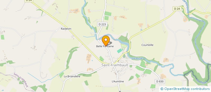 localisation de l'entreprise MADAME COLETTE LETOURNEUR à SAINT-FRAIMBAULT