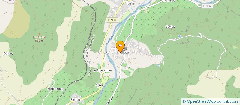 localisation de l'entreprise MADAME COLETTE LOUANGES  LA CRESSE