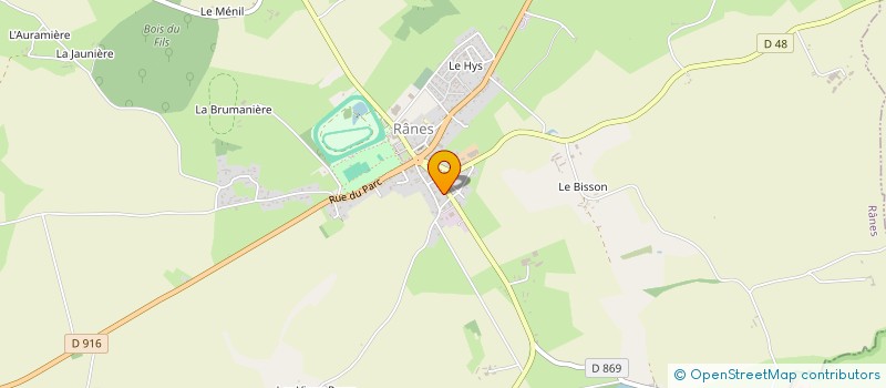 localisation de l'entreprise MADAME COLETTE MAILLARD à RANES