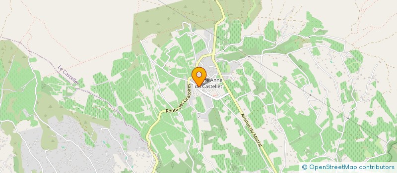 localisation de l'entreprise MADAME COLETTE MAISTRET  LE CASTELLET