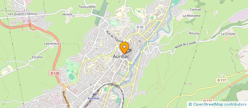 localisation de l'entreprise MADAME COLETTE MANRY à AURILLAC