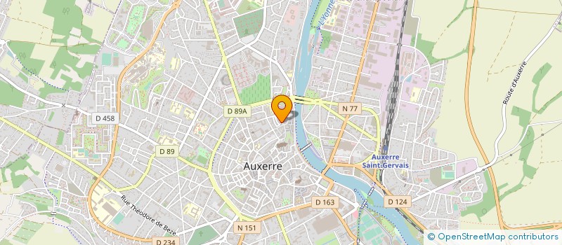 localisation de l'entreprise MADAME COLETTE MARCHESIN à AUXERRE