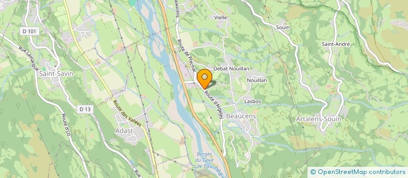 localisation de l'entreprise MADAME COLETTE MARERE  BEAUCENS