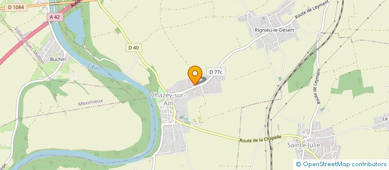 localisation de l'entreprise MADAME COLETTE MARIN  SAINTE-JULIE