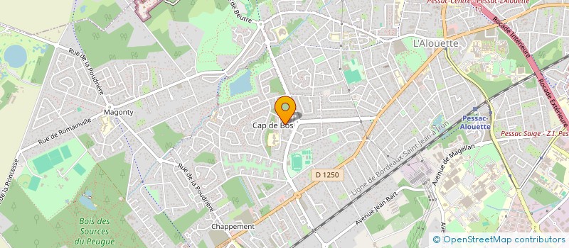 localisation de l'entreprise MADAME COLETTE MARQUAIS  PESSAC