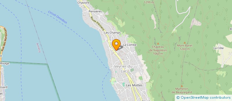 localisation de l'entreprise MADAME COLETTE MARRIER  VEYRIER-DU-LAC