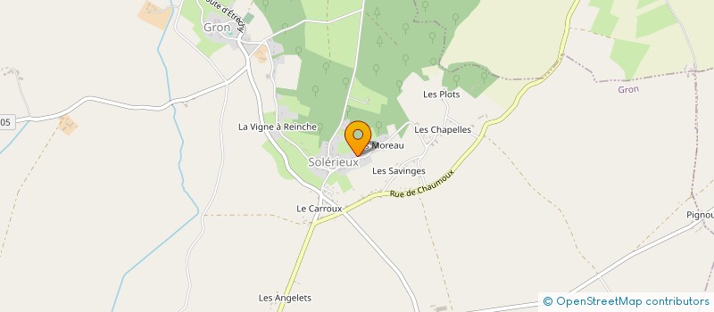 localisation de l'entreprise MADAME COLETTE MARTIN  GRON