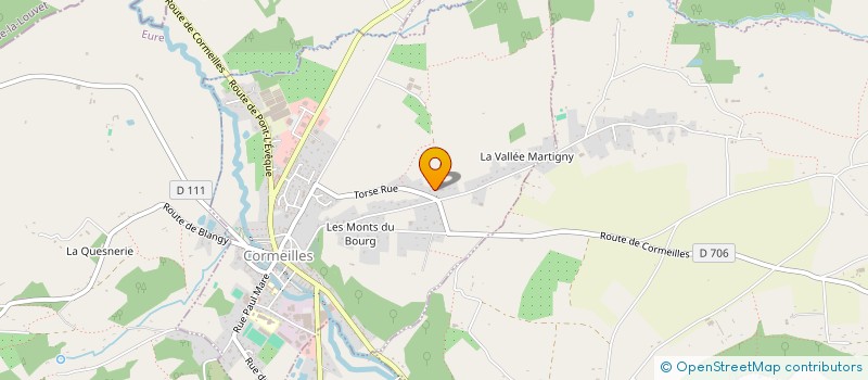 localisation de l'entreprise MADAME COLETTE MASCRES  ST-SYLVESTRE-DE-CORMEILLES