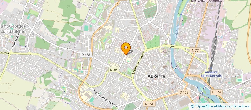 localisation de l'entreprise MADAME COLETTE MENISSIER à AUXERRE