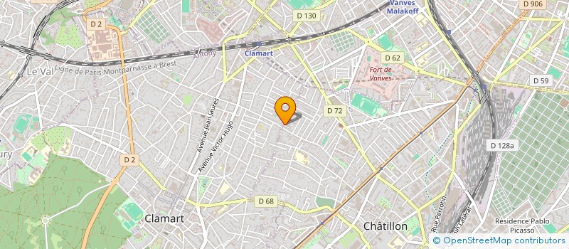 localisation de l'entreprise MADAME COLETTE MENOTTI  CHATILLON