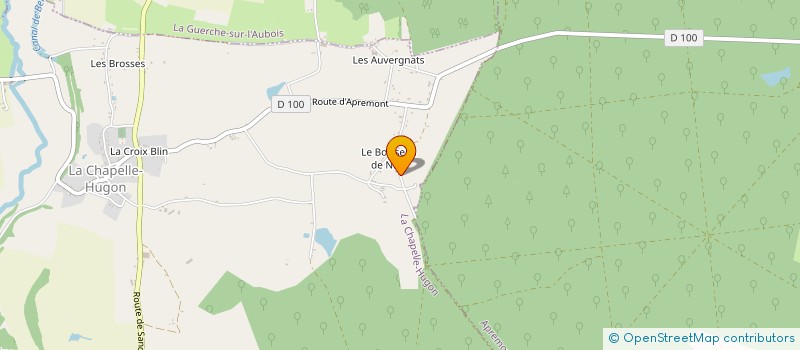 localisation de l'entreprise MADAME COLETTE MERLIN  APREMONT-SUR-ALLIER