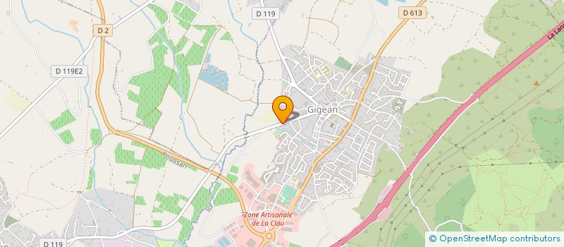 localisation de l'entreprise MADAME COLETTE MILLOZ  GIGEAN