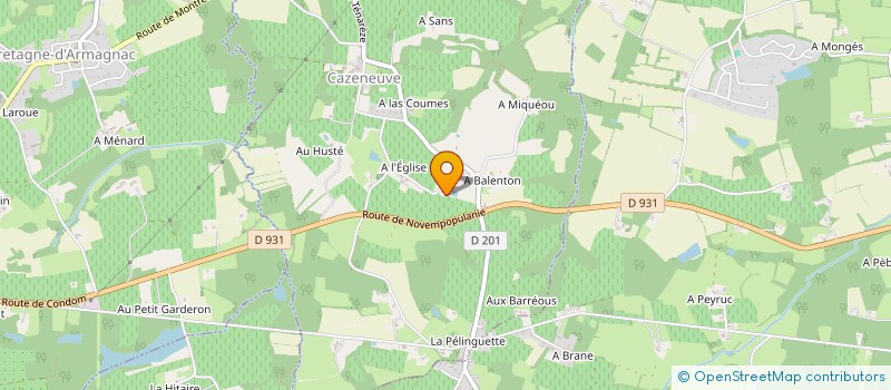 localisation de l'entreprise MADAME COLETTE MORLAN  EAUZE