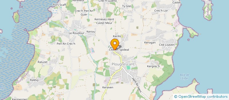 localisation de l'entreprise MADAME COLETTE OLIVIER  PLOUGRESCANT