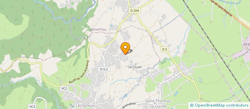 localisation de l'entreprise MADAME COLETTE PAMPAGNIN  LEZIGNEUX