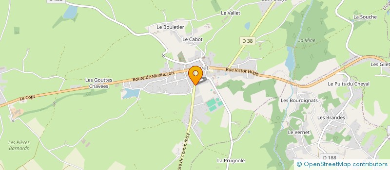 localisation de l'entreprise MADAME COLETTE PASQUIER  DOYET