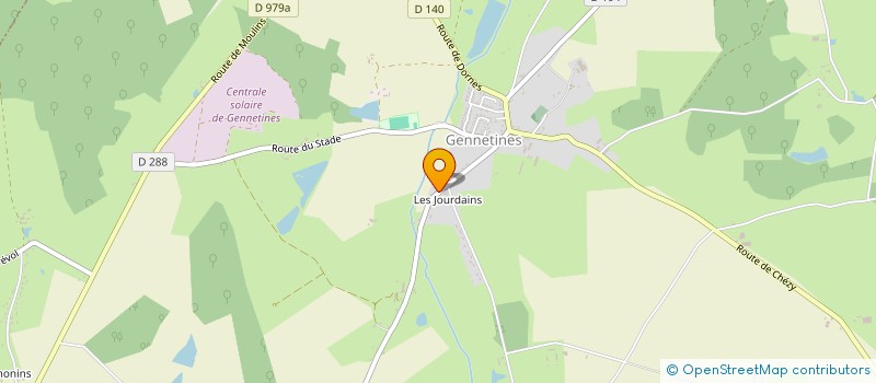 localisation de l'entreprise MADAME COLETTE PAUL  GENNETINES