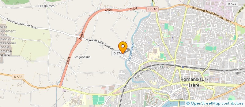 localisation de l'entreprise MADAME COLETTE PAULETTE RAY QUERVEL  ROMANS-SUR-ISERE