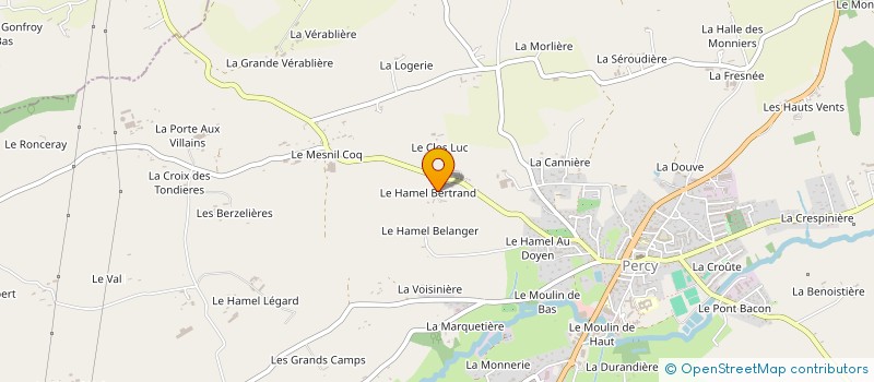 localisation de l'entreprise MADAME COLETTE PERREY à PERCY-EN-NORMANDIE