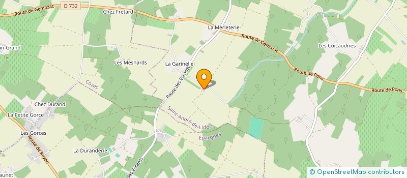 localisation de l'entreprise MADAME COLETTE PERRIER  SAINT-ANDRE-DE-LIDON