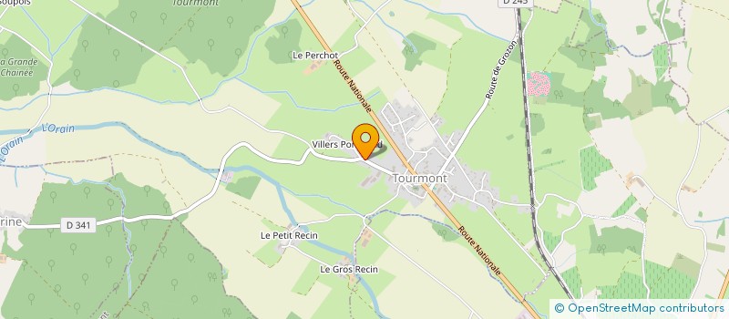 localisation de l'entreprise MADAME COLETTE PERRON  TOURMONT