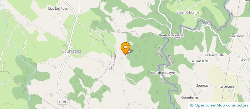 localisation de l'entreprise MADAME COLETTE POUZERGUES  SAINT-CIRGUES