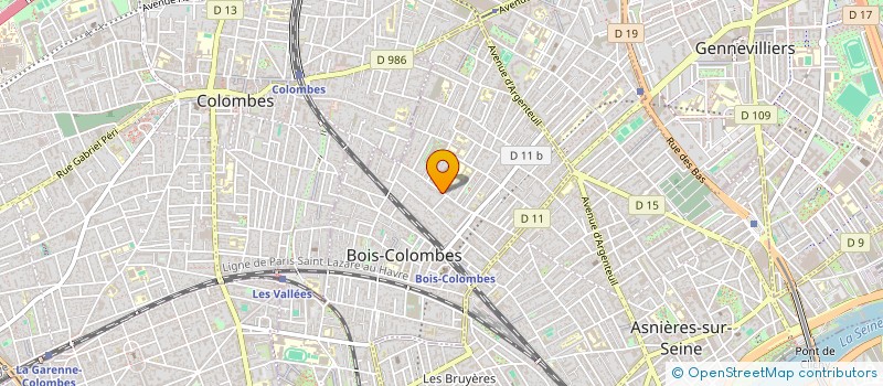 localisation de l'entreprise MADAME COLETTE PUBELLIER  BOIS-COLOMBES