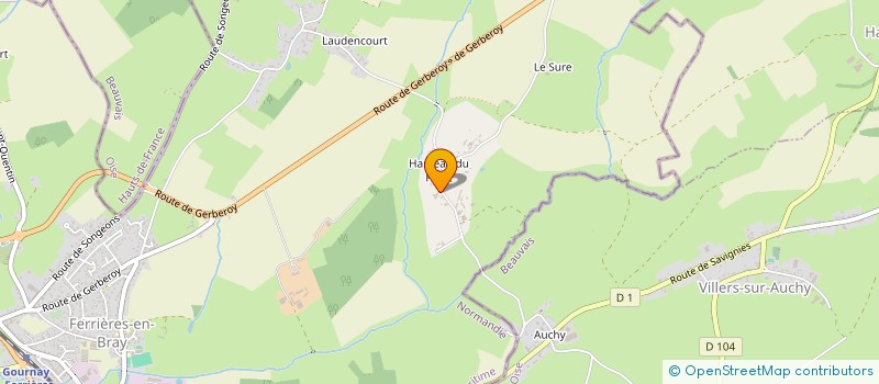 localisation de l'entreprise MADAME COLETTE RADANNE  FERRIERES-EN-BRAY