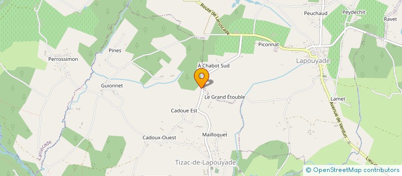 localisation de l'entreprise MADAME COLETTE RAMBEAU  TIZAC-DE-LAPOUYADE