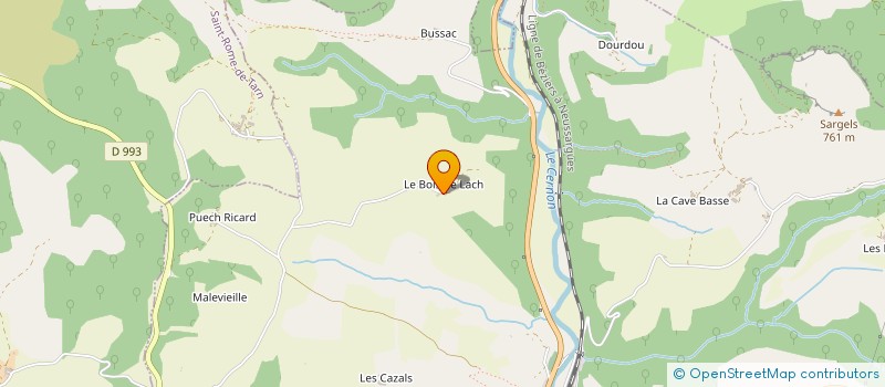 localisation de l'entreprise MADAME COLETTE RIVIERE  SAINT-ROME-DE-CERNON