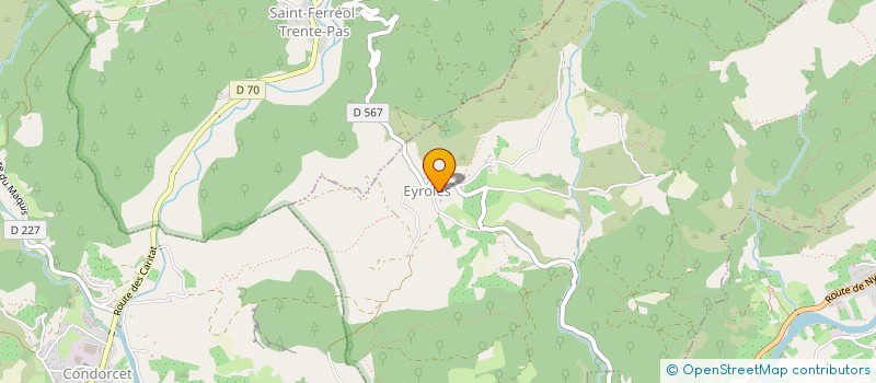 localisation de l'entreprise MADAME COLETTE RIVOIRE  MIRABEL-AUX-BARONNIES