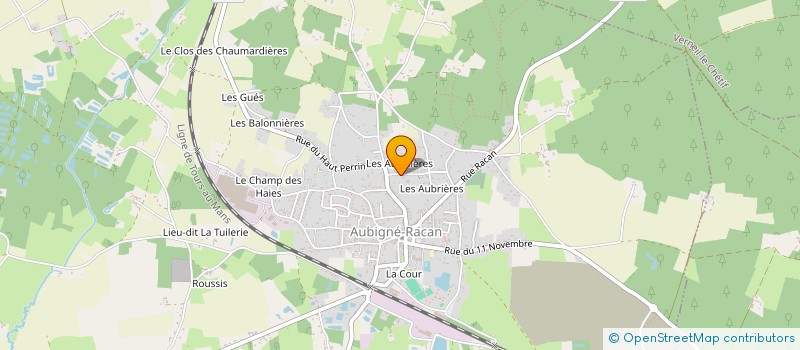 localisation de l'entreprise MADAME COLETTE ROINEAU  AUBIGNE-RACAN