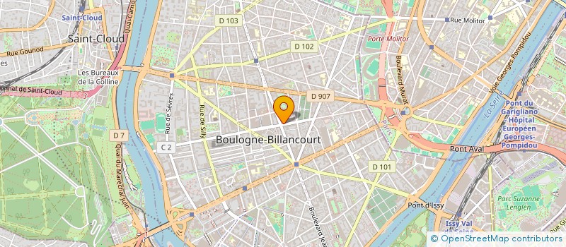 localisation de l'entreprise MADAME COLETTE ROQUEL à BOULOGNE-BILLANCOURT