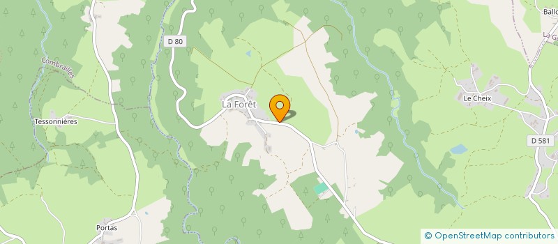 localisation de l'entreprise MADAME COLETTE ROUCHON  CISTERNES-LA-FORET