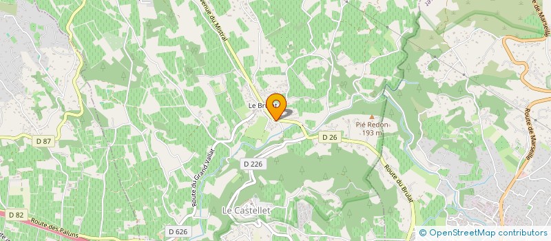 localisation de l'entreprise MADAME COLETTE ROUX à LE CASTELLET
