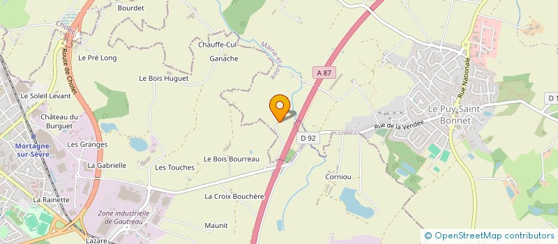 localisation de l'entreprise MADAME COLETTE ROY à CHOLET