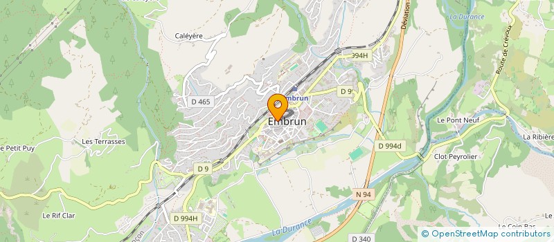 localisation de l'entreprise MADAME COLETTE SARRET  EMBRUN