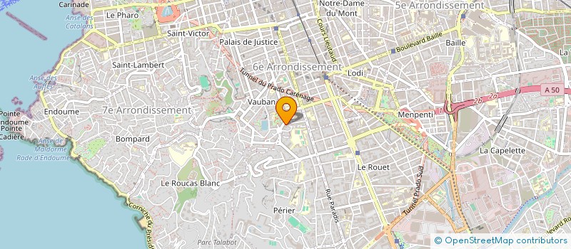 localisation de l'entreprise MADAME COLETTE SCHMITT  MARSEILLE