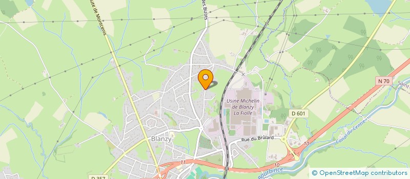 localisation de l'entreprise MADAME COLETTE SEN  BLANZY