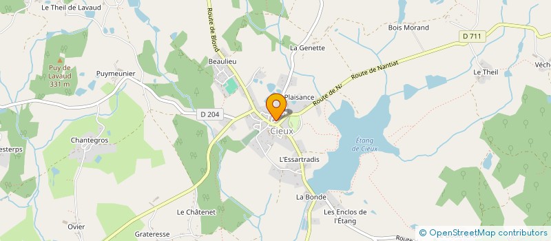 localisation de l'entreprise MADAME COLETTE SENAMAUD  CIEUX