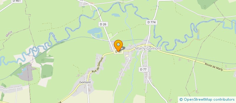 localisation de l'entreprise MADAME COLETTE SERET  MARLY-GOMONT