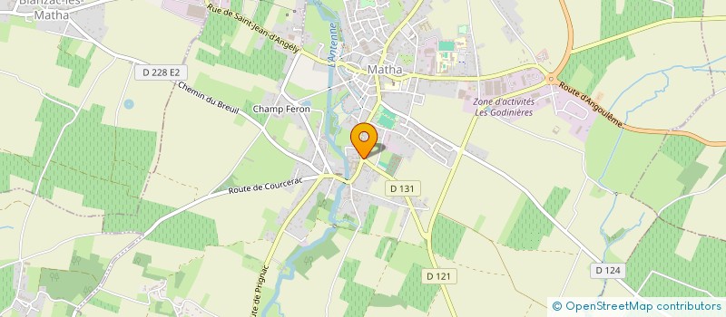 localisation de l'entreprise MADAME COLETTE SORIN  BLANZAC-LES-MATHA