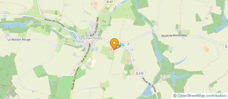 localisation de l'entreprise MADAME COLETTE SORNAIS  LES HERMITES