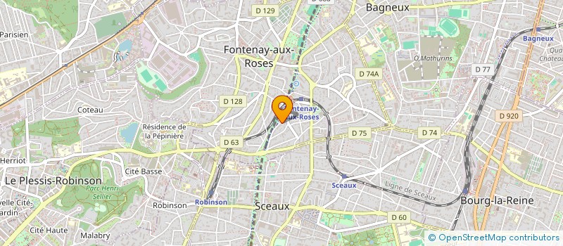 localisation de l'entreprise MADAME COLETTE TABACCHI à FONTENAY-AUX-ROSES