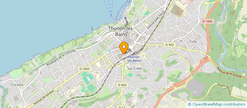 localisation de l'entreprise MADAME COLETTE TAVEL à THONON-LES-BAINS