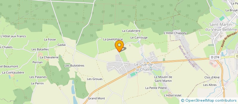 localisation de l'entreprise MADAME COLETTE THOMASSE à BELFORET-EN-PERCHE