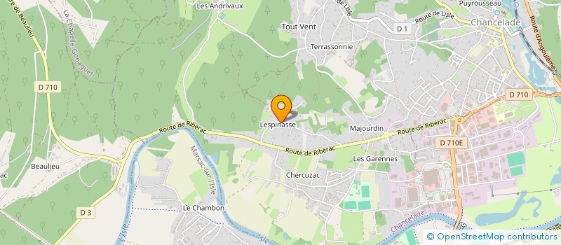 localisation de l'entreprise MADAME COLETTE THOMASSON à CHANCELADE