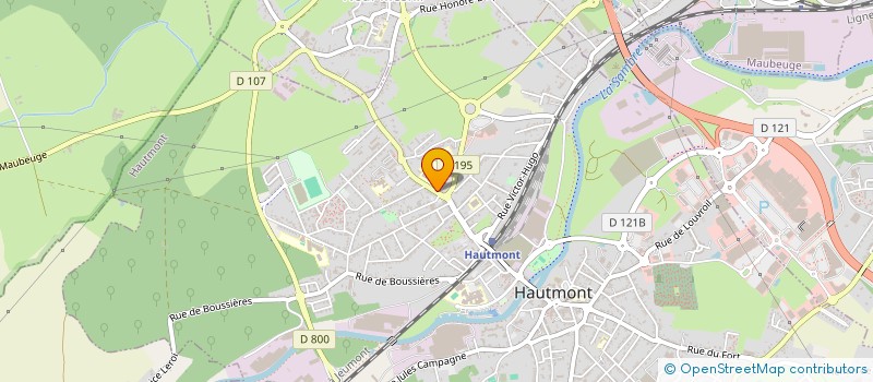 localisation de l'entreprise MADAME COLETTE VAN DEN KERKHOF  HAUTMONT