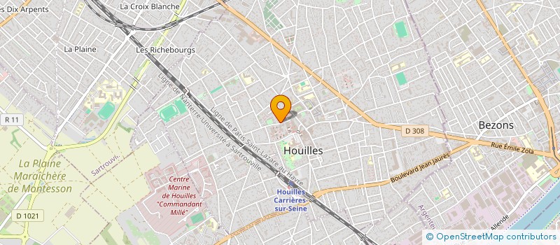 localisation de l'entreprise MADAME COLETTE VAN DER WALT à HOUILLES